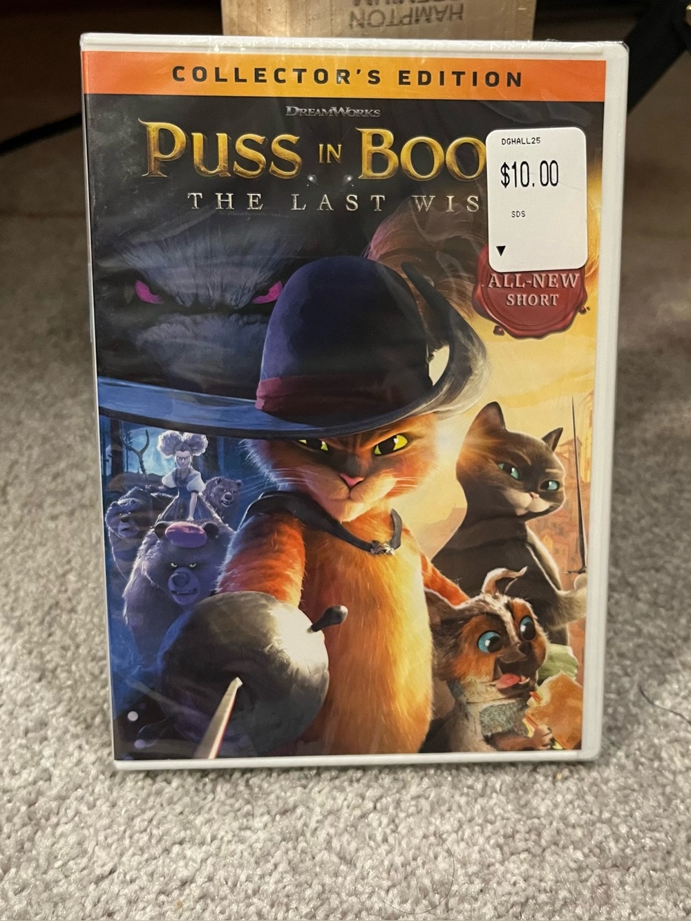 Dreamworks' Puss in Boots: the Last Wish (2022), Collectors Edition, DVD Sealed